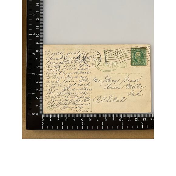 Antique 1917 Litho Ephemera Postcard Hermitage Michigan City Ind CT Photochrom - Picture 4 of 8